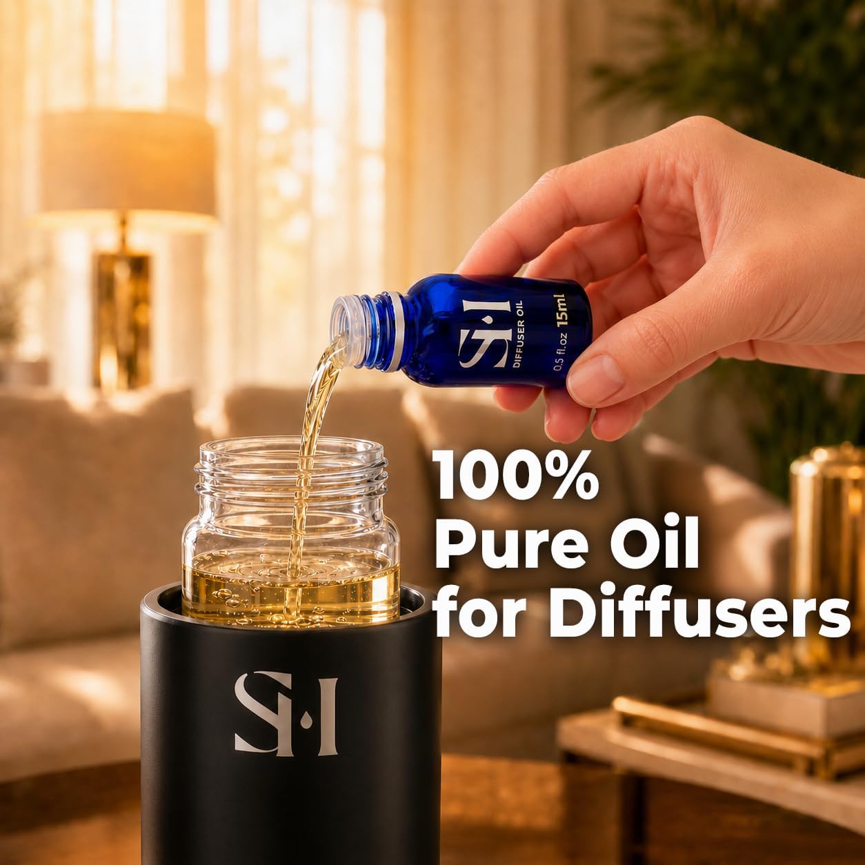 Inspired by 6-Star Hotel Monaco MC01 Hotel Scent Diffuser Oil | 0.5 Fl oz (15 ml) - Waterless Diffuser Oil Refill & Highly Concentrated Fragrance Oil, Diffuser Oil Scents, Hotel Oil Diffuser