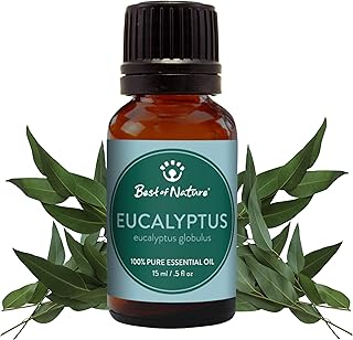 Eucalyptus Essential Oil for Diffuser Aromatherapy – Best of Nature 100% Pure Undiluted Oils for DIY, Home Fragrance, and Topical Use