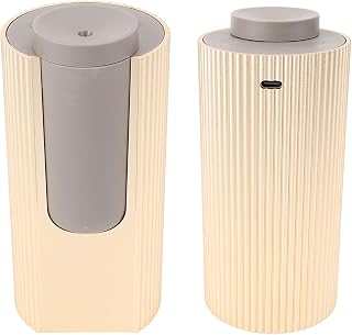 Waterless Essential Oil Diffuser Stylish Aluminum Alloy Dual Fluid Cold Mist Aromatherapy Machine for Bedroom Office, Compact Car Fragrance Diffuser (Gold)