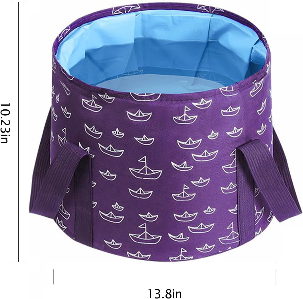 Collapsible Bucket for Soaking Feet, Purple Portable Travel Foot Bath Tub, Foot Soaking Bath Basin Portable, Foot Spa Soaking Feet Home Pedicure Basin Outdoor Camping