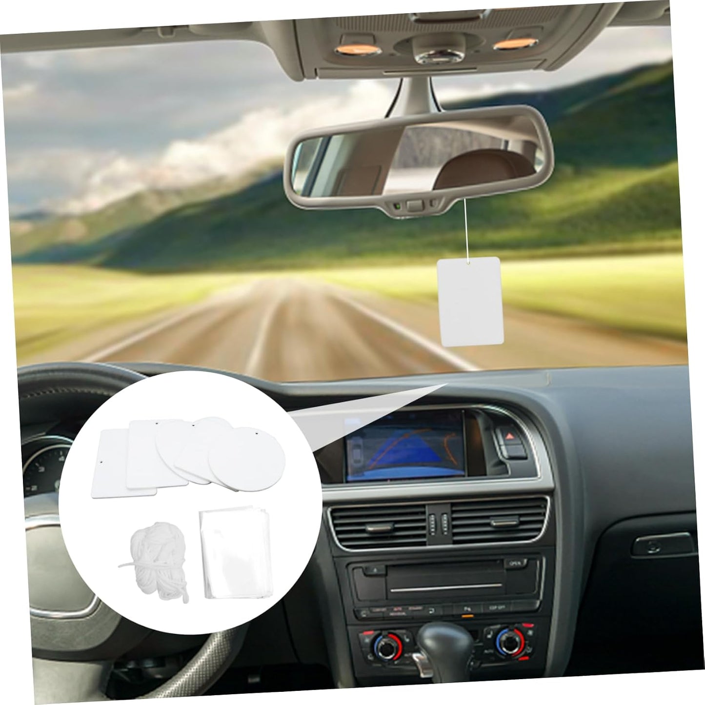 Alipis Aromatherapy Refill Pad Car Diffuser Replacement Pad Essential Oil Kit for Diy Aromatherapy