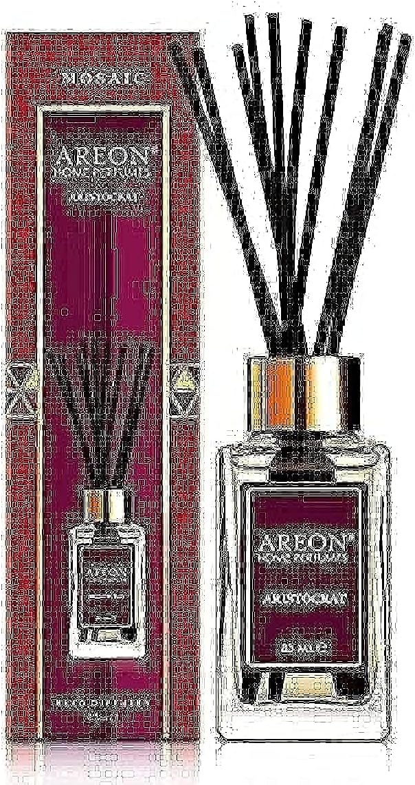 Areon Home Luxury Perfume Reed Diffuser + 10 Rattan Reeds, Aristocrat 85 ml