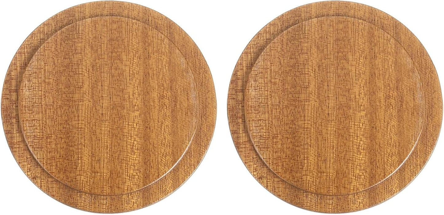 Uxcell 2PCs Wooden Bamboo Lid - 3.07 Inch Coffee Mug Lids, Tea Cup & Glass Cover, Sealed Lids