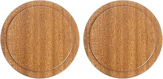Uxcell 2PCs Wooden Bamboo Lid - 3.07 Inch Coffee Mug Lids, Tea Cup & Glass Cover, Sealed Lids