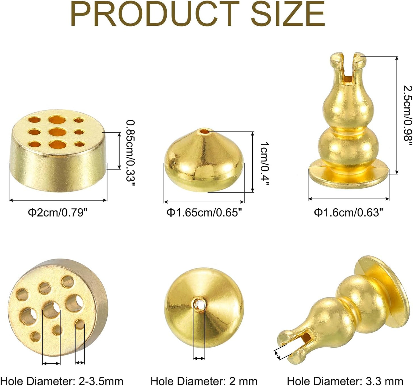 uxcell 3pcs Incense Holder Set, Incense Cone Holder 9 Holes Incense Burner Incense Sticks Burner for Yoga, Meditation, Home, Office, Drop/Cylinder/Gourd