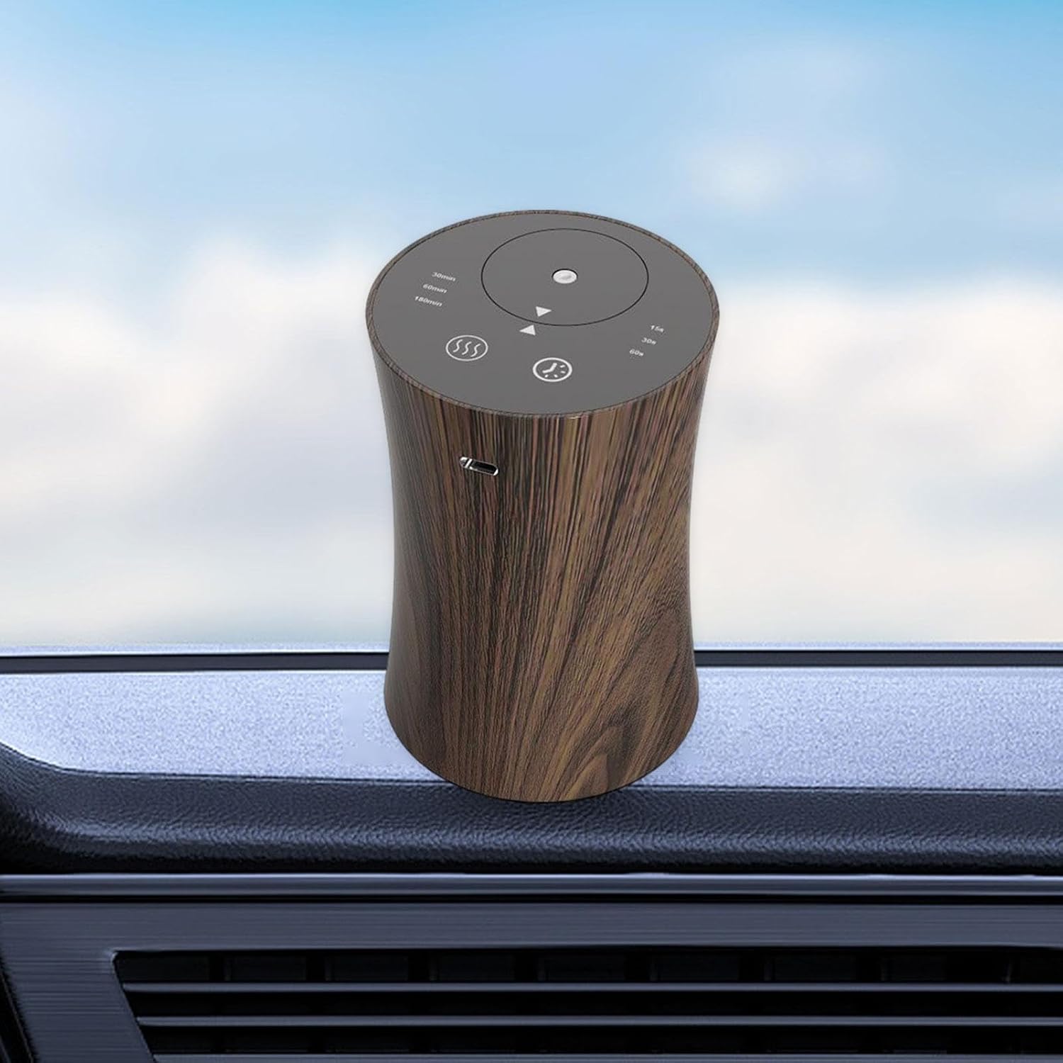 Generic Waterless Diffuser for Essential Oil Nebulizer USB Operated Mini Scent Machine for Office Bedroom,Compact,Quiet,Scent Diffuser,Portable Car Diffuser, Dark Wood Grain