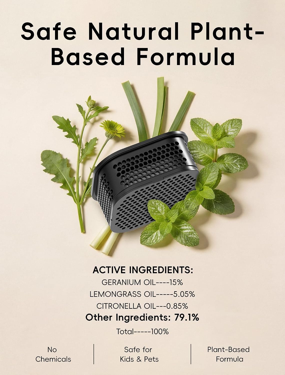 BuggyBands Outdoor Essential Oil Refill Cartridges – 4 Pack – Plant-Based Botanical Aroma Refills for Portable Diffuser Devices – DEET-Free – Natural Outdoor Fragrance for Patio & Camping