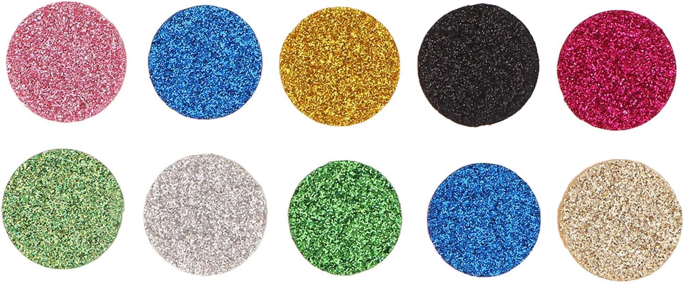 Essential Oil Diffuser Refill Pad 20pcs Washable Reusable Felt Pads for Aromatherapy Necklace Bracelet 0.8 Inch Diameter Multi Color Set