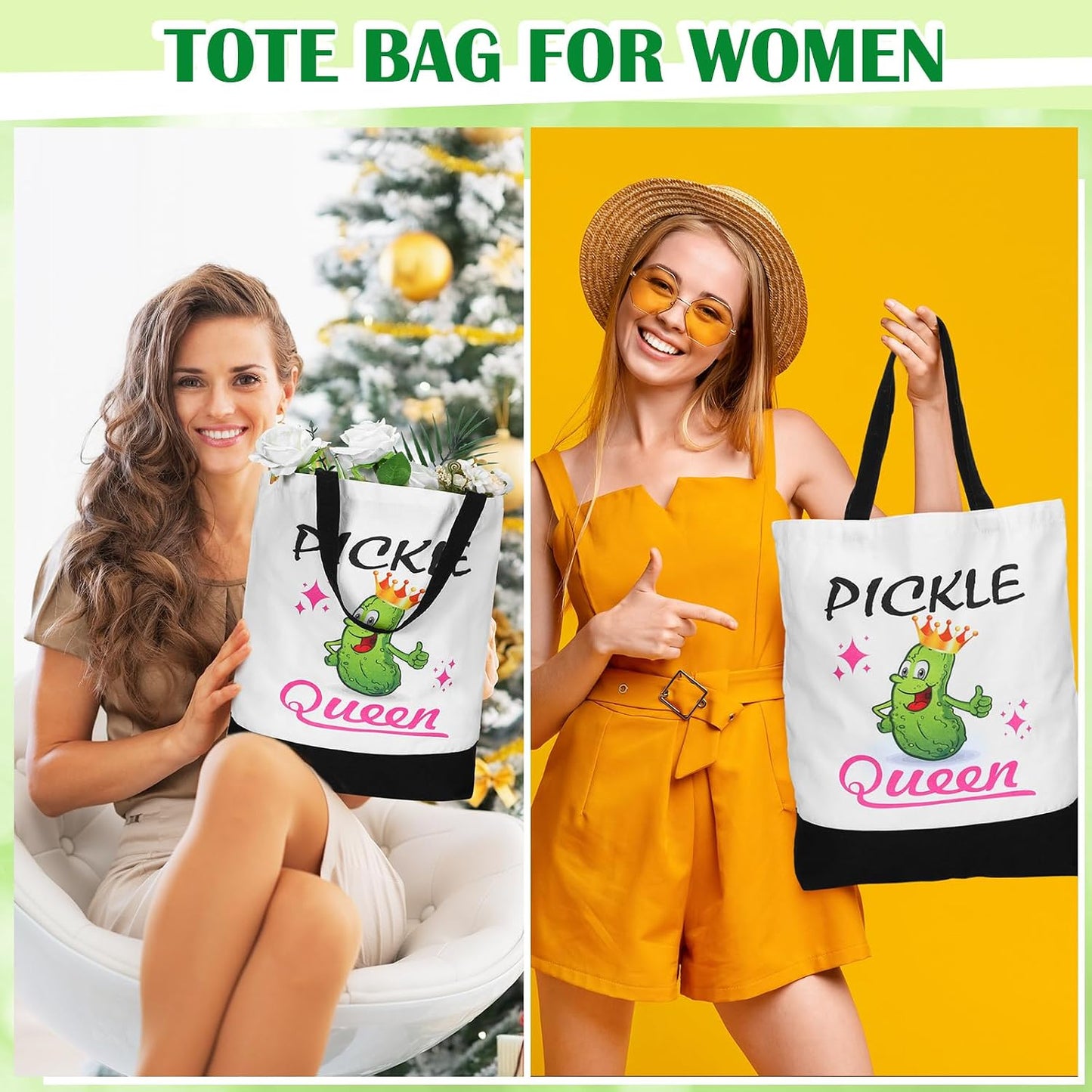 Buryeah 9 Pcs Funny Pickle Gifts for Pickle Lovers Gifts Set for Women Include 60 x 50'' Blanket Mug Makeup Bag Tote Bag Pillowcase Socks Keychain Candle Card for Employee