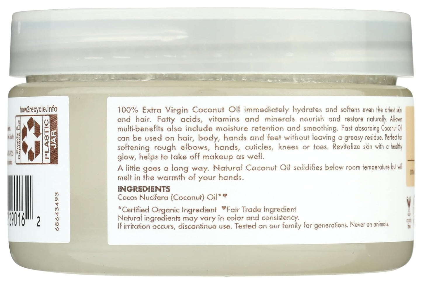 SheaMoisture 100% Extra Virgin Coconut Oil for Trial & Travel Nourishing for All Hair & Skin Types 3.2 oz