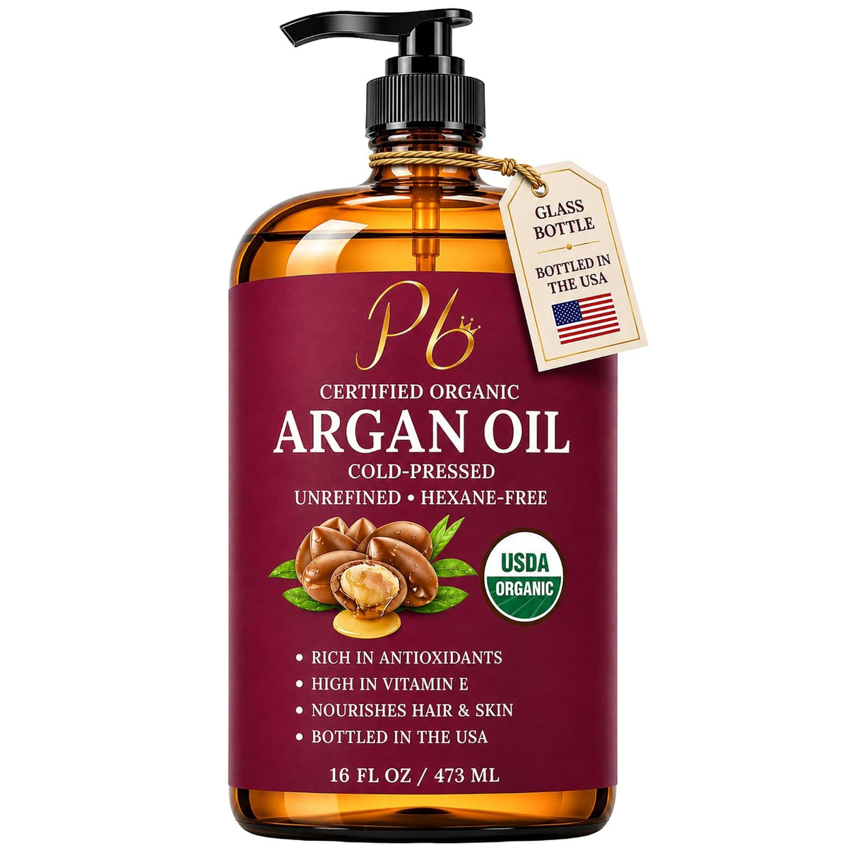 USDA Organic Argan Oil for Hair