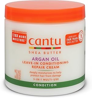 Cantu Argan Oil Leave in Conditioning Repair Cream, 16 Ounce