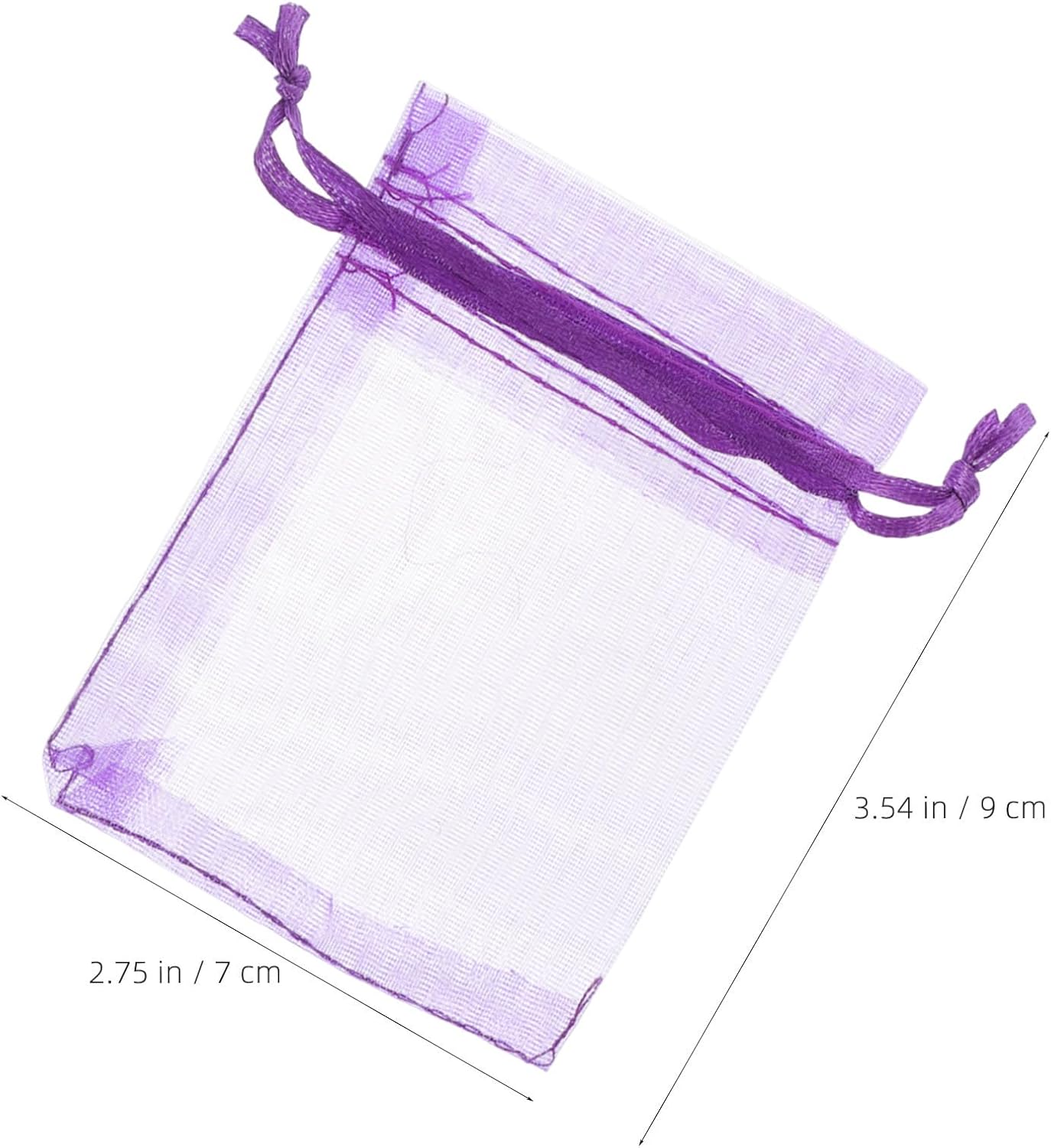 Beaupretty 20pcs Lavender Scented Sachet Bags for Drawers and Bedrooms, Reusable Purple Organza Drawstring Pouches with Easy Open and Refill, Elegant Home Fragrance Cedar and Lavender Sachets
