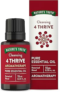 Nature's Truth 4 Thrive Essential Oil | 15 mL | with Eucalyptus, Rosemary, Lemon, and Clove Oils | for Aromatherapy | Pure Plant Based, Non-GMO & Gluten Free