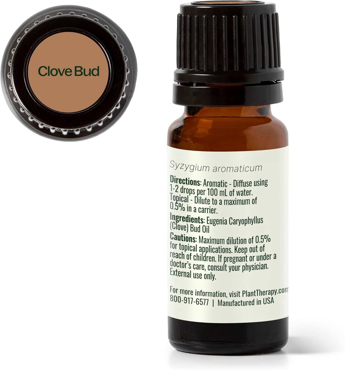 Plant Therapy Clove Bud Essential Oil 10 mL (1/3 oz), 100% Pure, Undiluted, Natural Aromatherapy, Immune Support, Sore Muscle & Joint Relief