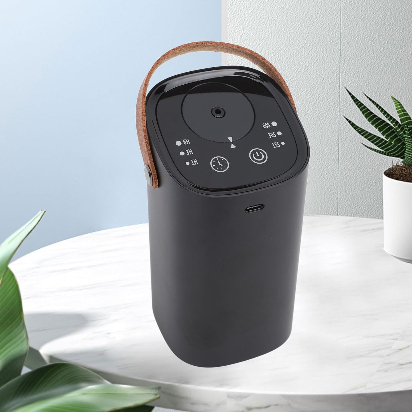 Waterless Essential Oil Diffuser, Rechargeable Portable Aromatherapy Diffuser Machine Automatic Intelligent USB Charging 20ml Capacity for Home Car Room Office