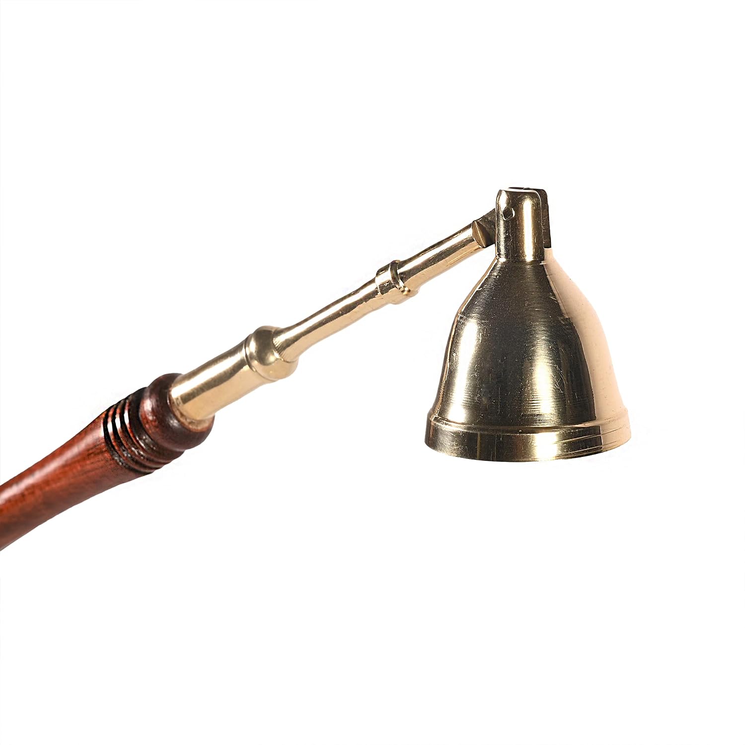 Incense Garden Candle Snuffer - 2 Pack - Brass Tip with Wood Handle