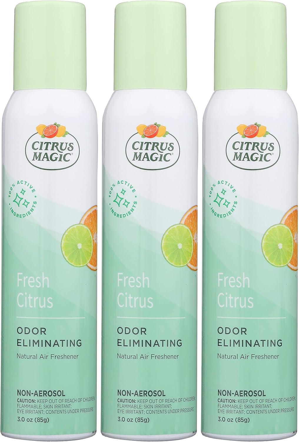 Citrus Magic Freshener Odor Eliminating Air Freshener Spray, 3 Ounce (Pack of 3), Fresh Citrus, 3 Count