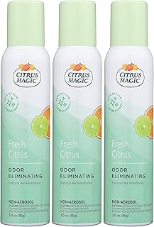 Citrus Magic Freshener Odor Eliminating Air Freshener Spray, 3 Ounce (Pack of 3), Fresh Citrus, 3 Count