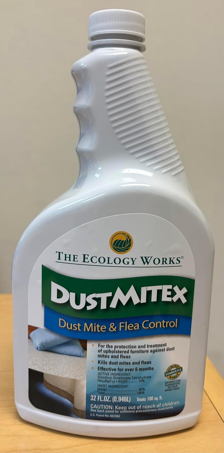 DustmiteX Spray - Allergy & Asthma Relief - Removes Dust Mites from Home, Bed, Pet Bedding & Furniture
