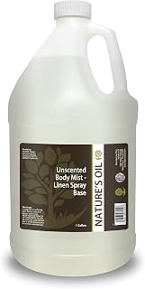 Nature's Oil Unscented Body Mist & Linen Spray Base - Ready to Customize DIY Spray Base for Personal Care, Room & Linen Sprays, 1 Gallon
