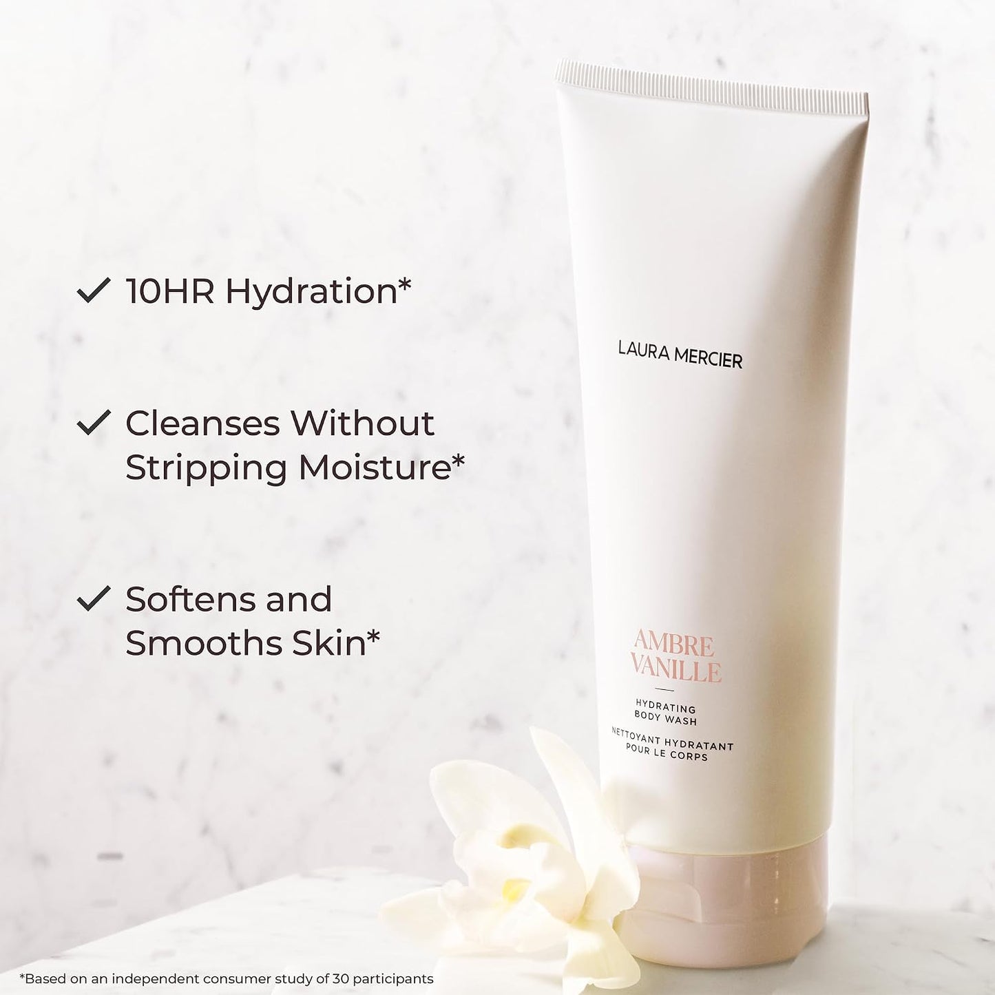 Laura Mercier Serum Body Cream, Moisturizing Serum-Infused, 48HR Hydration, Improves Skin Barrier, Soothes Dry Skin, Shea Butter and Squalane Intensely Nourishes, Bath & Body Set