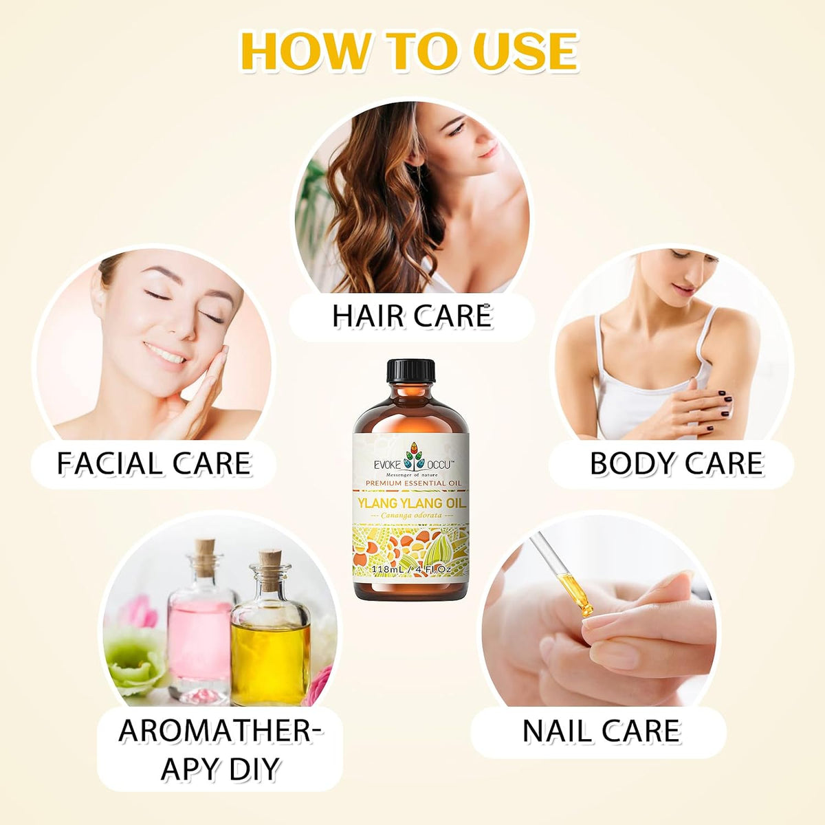EVOKE OCCU Ylang Ylang Essential Oil 4 Oz