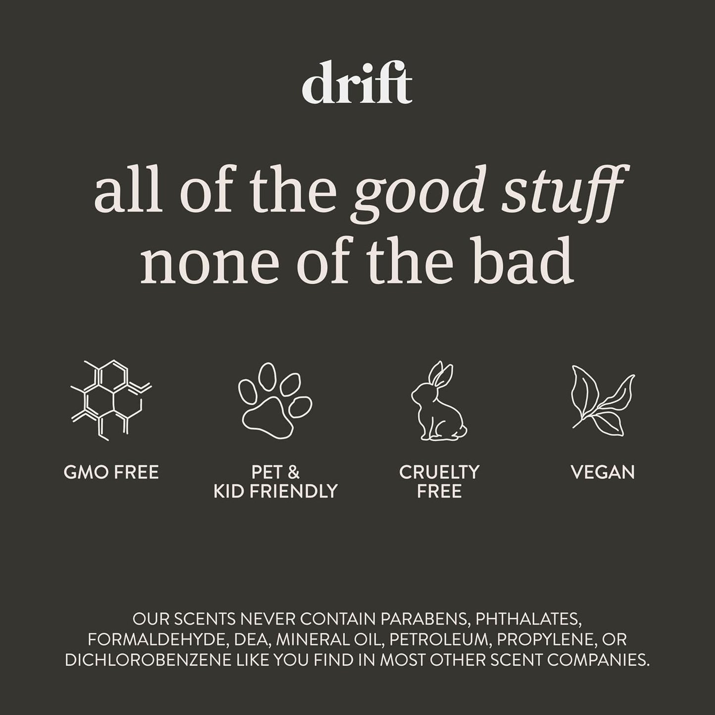 Drift Car Air Freshener - The Original Wood Air Freshener - Car Odor Eliminator - Long Lasting Scent - Metal Clip - Essential Oils - Clean Ingredients - Variety 3 Pack Refill - NO CLIP INCLUDED