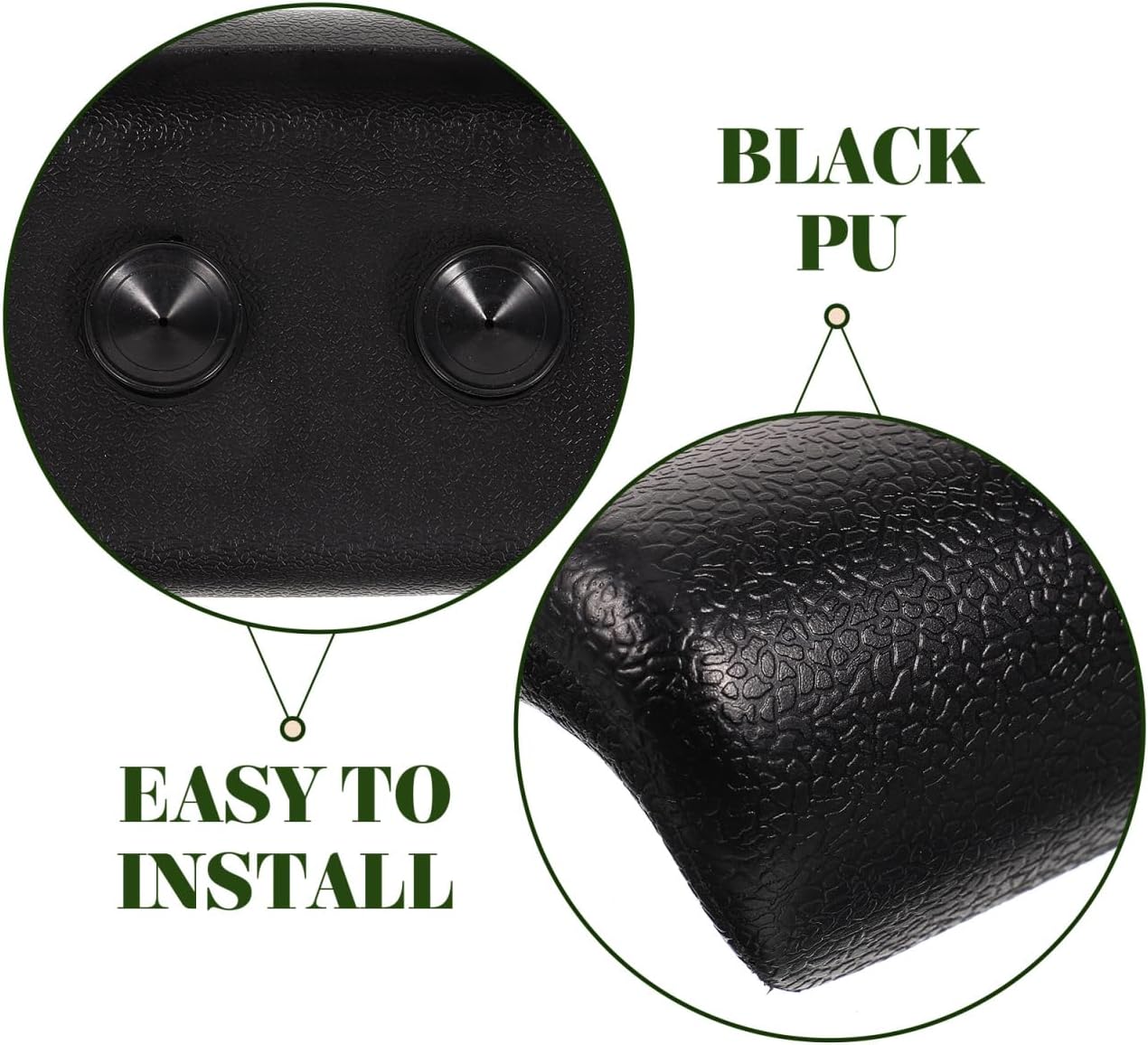 Healifty Bath Pillow for Tub with Suction Cups Removable Pu Headrest Cushion Neck and Back Support Waterproof Spa Pillow for Relaxing Soak 4.1 X 2.4 Inch
