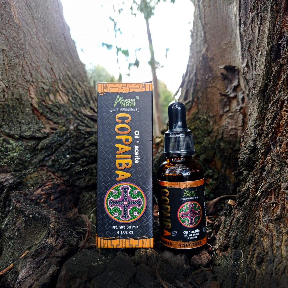 Copaiba Oil 30ml – 100% Pure & Natural, Steam Distilled from Wild-Harvested Copaifera Officinalis, for Skin Care, Massage & Aromatherapy