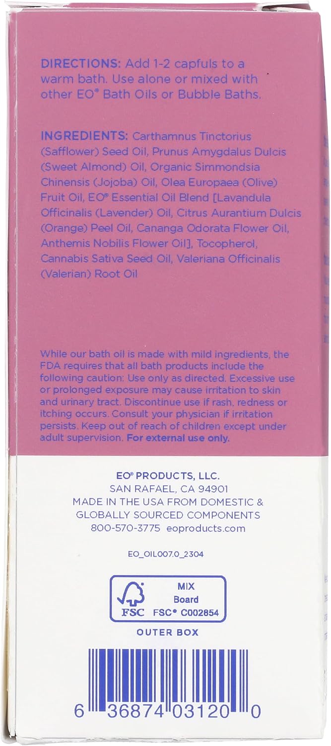 Eo, Bath Oil Chamomile Lavender, 4 Fl Oz