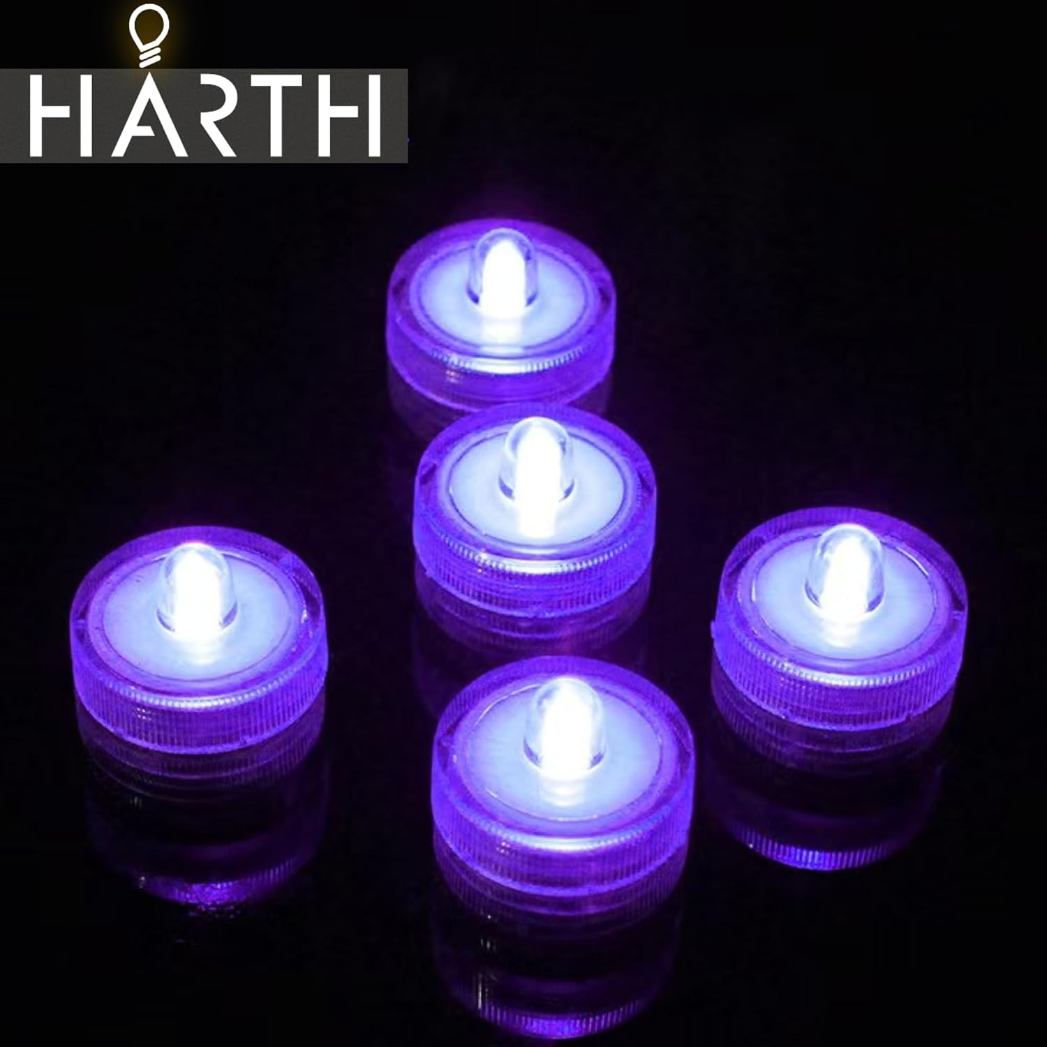 12 Packs Purple Flameless Candles Led Tea Lights I 200+Hours Electric Tea Lights Candles Battery Operated I Waterproof Tealight Candless for Votive, Centerpieces for Tables Decorations, Wedding Decor