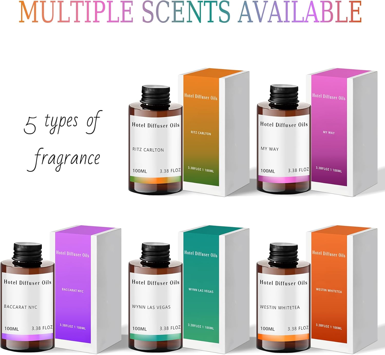 Diffuser Refill Oil Fragrance Oil Inspired by 5-Star Stay- Hotel Fragrance Diffuser Oil & Home Luxury Scents for Aromatherapy Diffuser