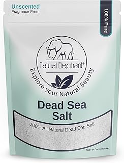Natural Elephant Dead Sea Bath Salt | 10 Pound Bag (160oz) | 100% Natural and Pure| Coarse Grain | Ideal for Baths and Soaks