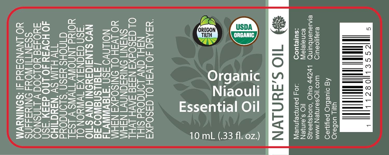 Best Niaouli Essential Oil Pure Certified Organic Therapeutic Grade 10ml