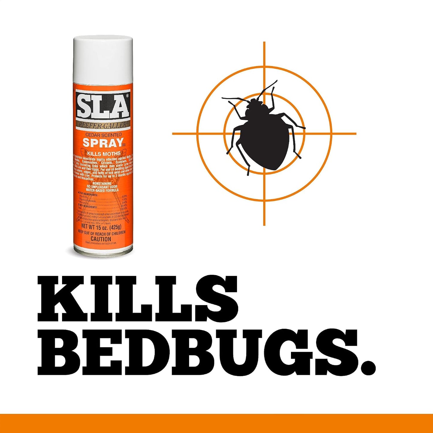 Reefer Galler SLA Cedar Scented Moth Repellent Spray, Pack of 3 | Kills Moths, Kills Bed Bugs, Kills Pests on Contact