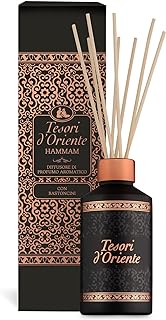 Tesori D’Oriente Reed Diffuser Set Hammam Scented with 8 Sticks, 200ml 6.76oz
