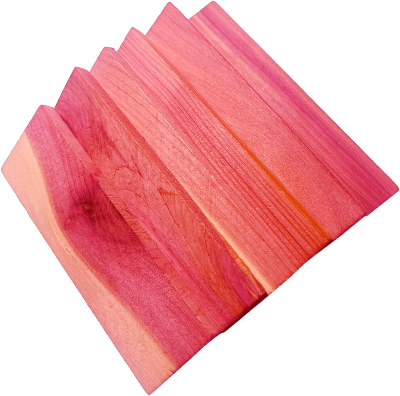 Red Cedar Blocks for Clothing, Shoes, Drawers, 14 Pieces/Box, 3.9 x 1.6 x 0.3inches/Pieces