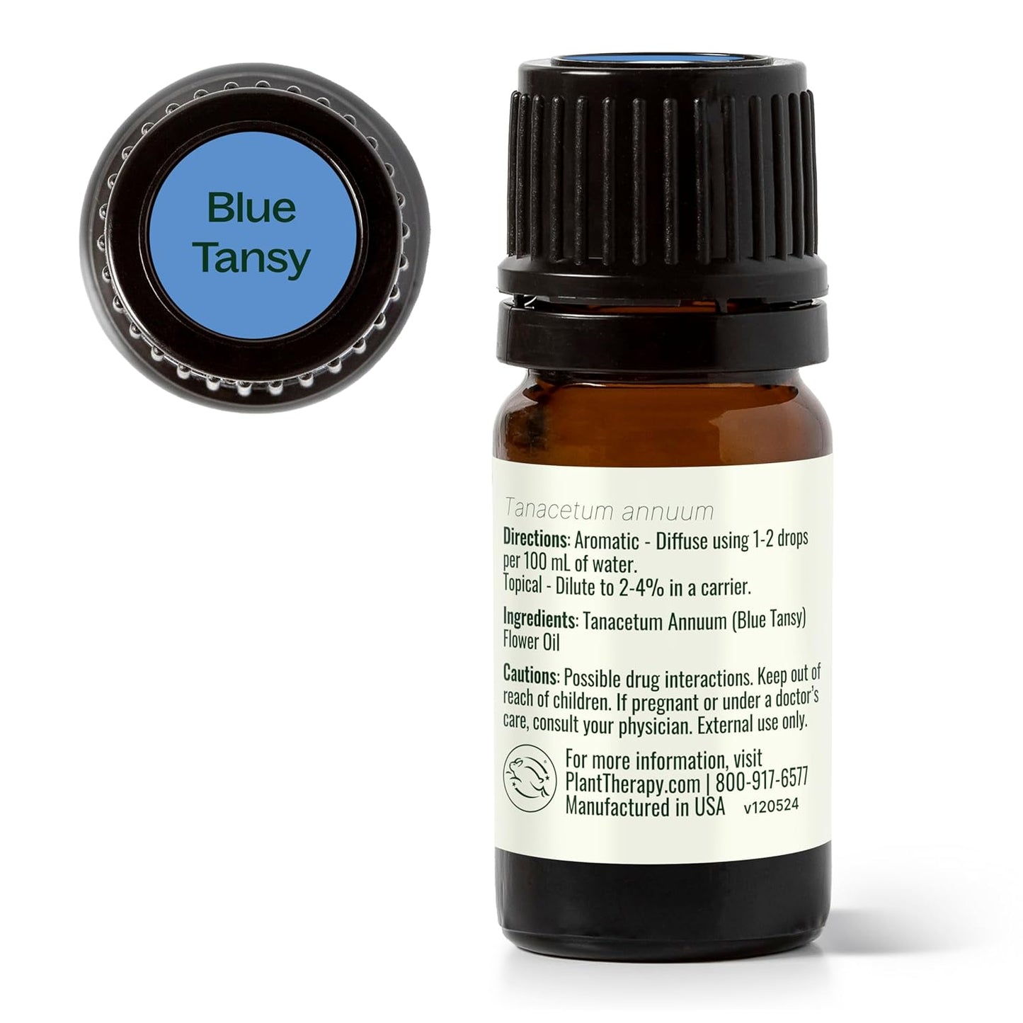 Plant Therapy Blue Tansy Essential Oil 100% Pure, Undiluted, Natural Aromatherapy, Therapeutic Grade 5 mL (1/6 oz)