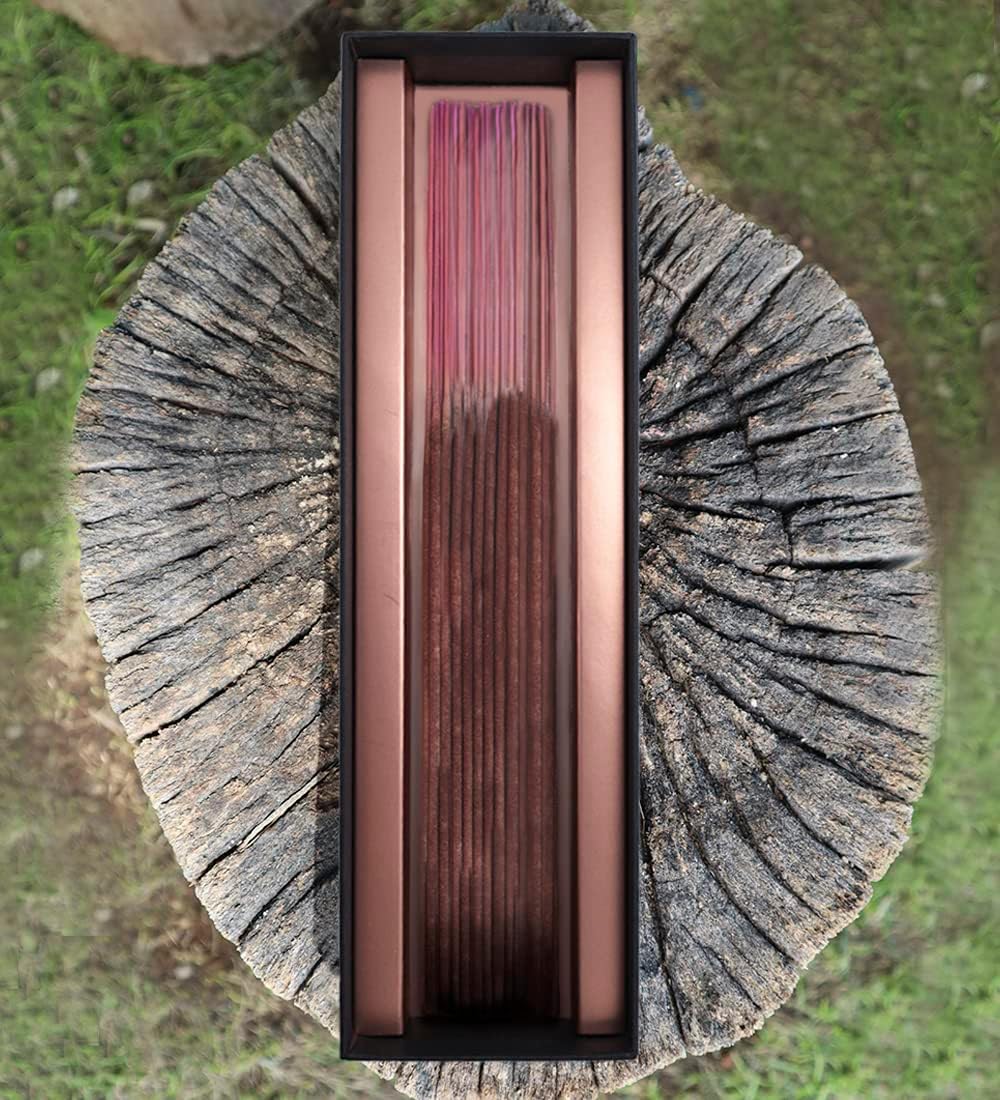 Sermo Premium 24 Incense Sticks Hand Rolled Low Smoke Perfect for Aromatherapy, Meditation, Relaxation, Positivity, Calming (Patchouli)