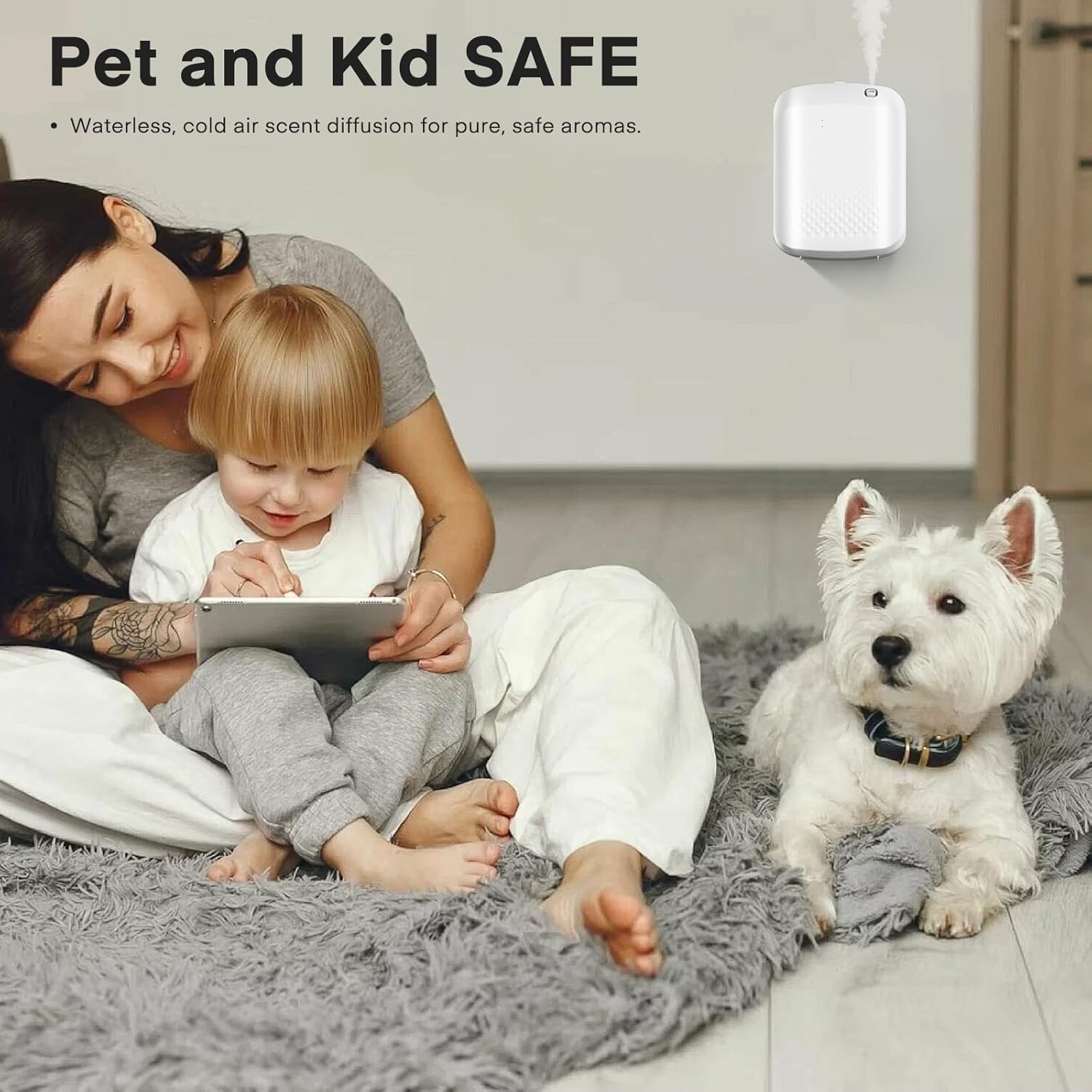 Smart Waterless Diffuser Air Machine, Scent Diffuser with Smart Cold Air Tech, 400ML Capacity and 1500 Sq Ft Coverage, Scent Dispenser for Large Room, Offices, Hotel and Spa