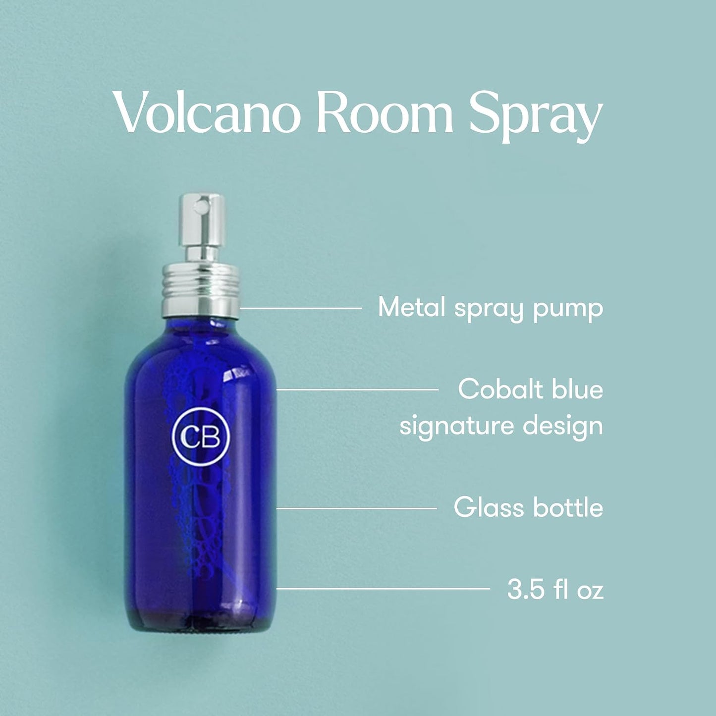 Capri Blue Room Spray - Volcano Air Freshener Spray with Notes of Tropical Fruits and Sugared Citrus - Air Fresheners for Home - Fresh Room Scents (3.5 oz)
