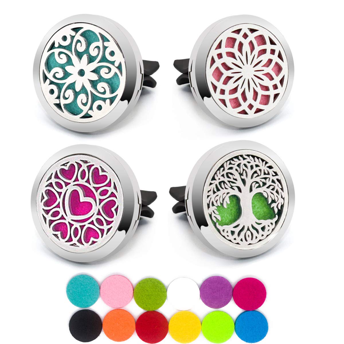 4 PCS Essential Oil Car Diffuser Vent Clip