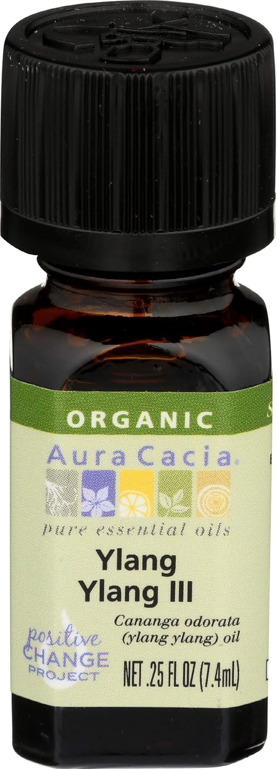 Aura Cacia Essential Oil Ylang Ylang III (Cananga odorata) 0.25 oz