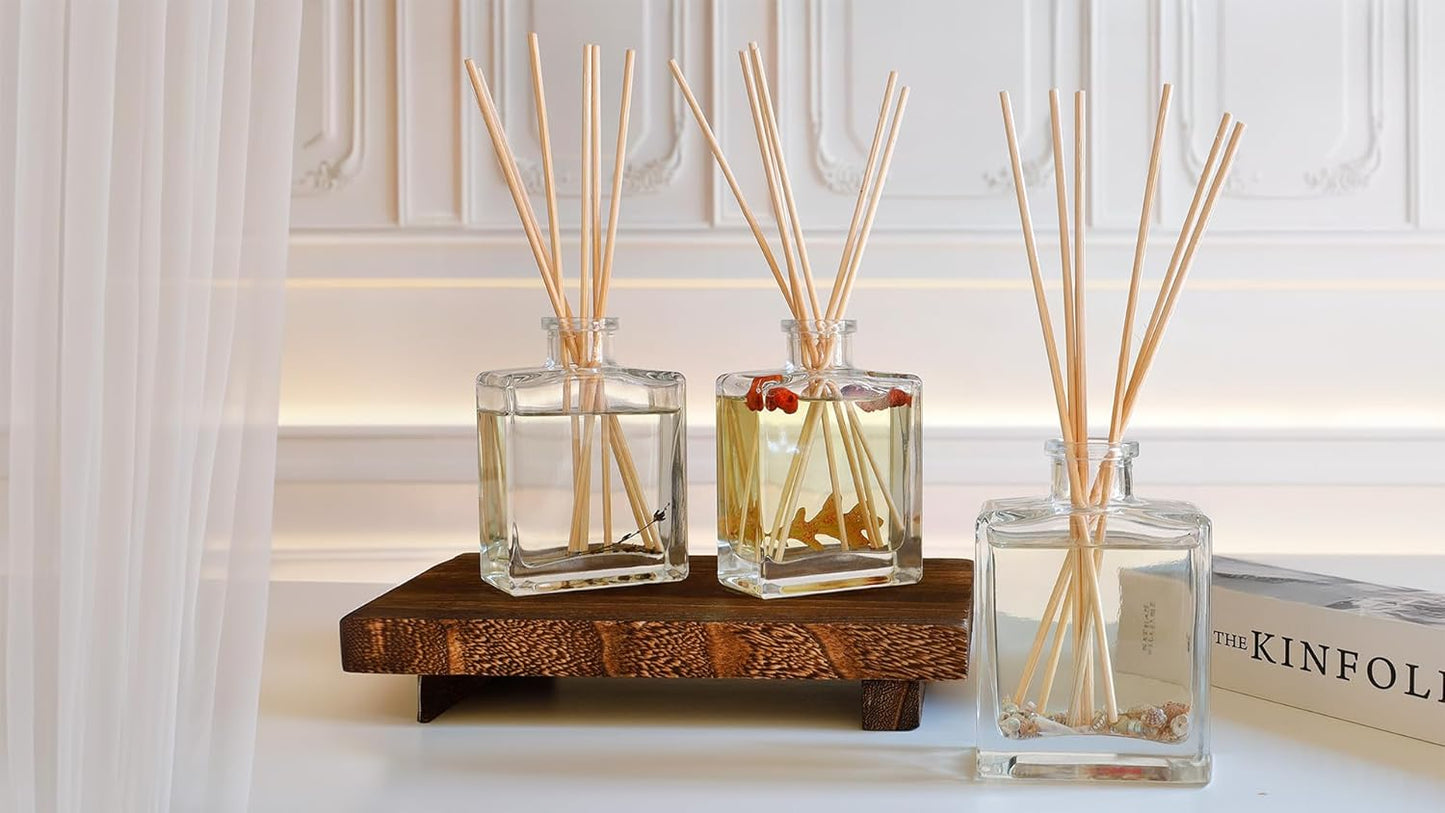 Urban Naturals Eucalyptus Sage Reed Diffuser Oil Gift Set – Eucalyptus, Sage, Mint, Lime & Cedarwood Essential Oils– Relaxing Scent – Sleek Rectangular Refillable Glass Bottle – Made in the USA