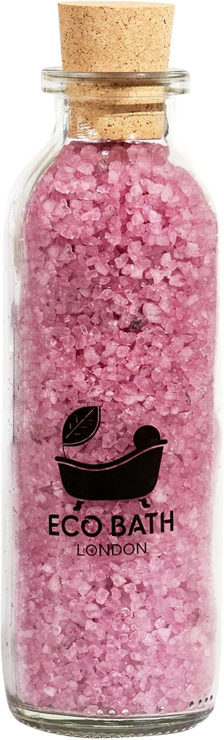 Eco Bath London Dead Sea Salt Bath Soak - Mineral Rich, Magnesium and Relaxation - 10.6 oz - 100% Natural, Relaxing Spa Bath Soak for Stress Relief, Self Care Gift for Women and Men