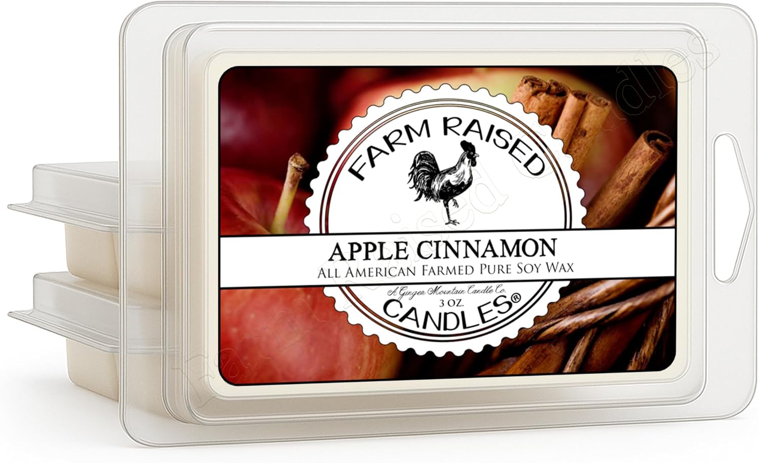 Soy Wax Melts 3-Pack (9 oz) | 100% American Soy Wax • Hand-Poured (Apple Cinnamon 3 Pack)