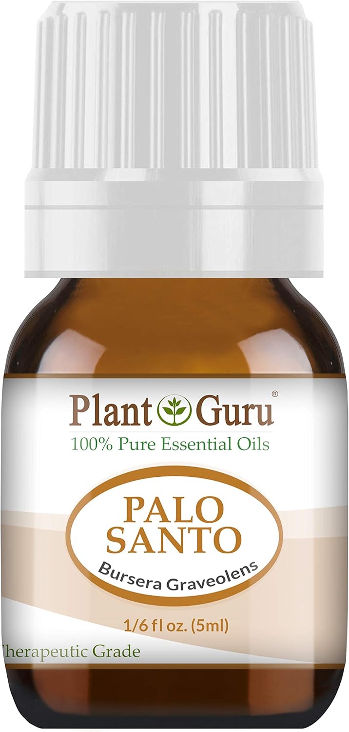 Palo Santo Essential Oil (Holy Wood) 5 ml. 100% Pure Natural Undiluted Therapeutic Grade Bursera Graveolens Extract