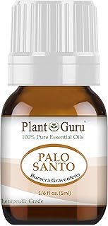 Palo Santo Essential Oil (Holy Wood) 5 ml. 100% Pure Natural Undiluted Therapeutic Grade Bursera Graveolens Extract