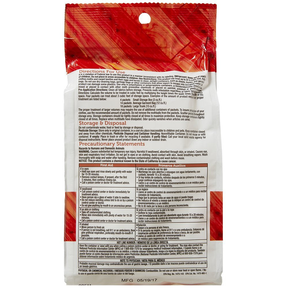 Enoz Moth Ball Packets - 12 oz Bag - 3 Pack